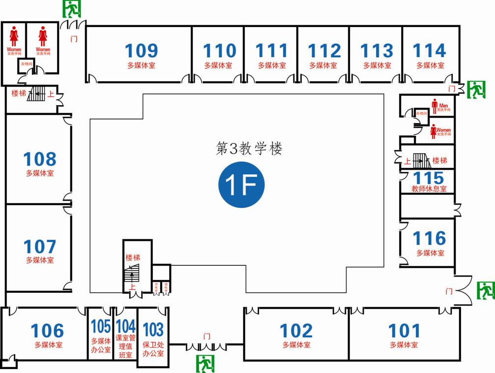 学校楼层导视图图片